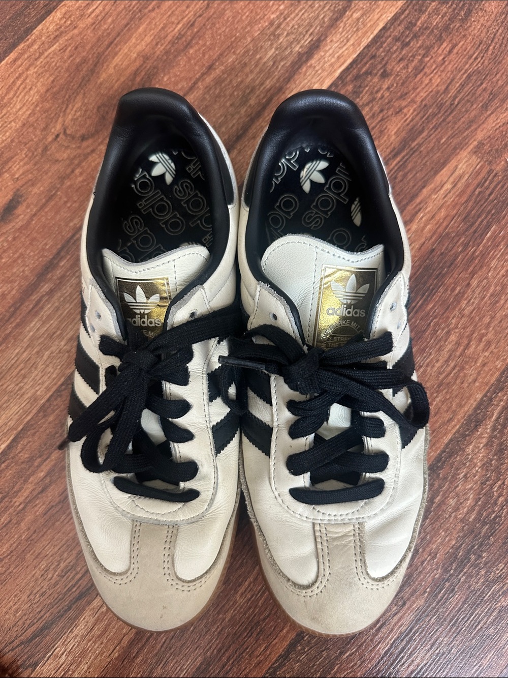 adidas Originals Samba OG "Cream White/Core Black/Sand Strata" - Picture 3 of 13